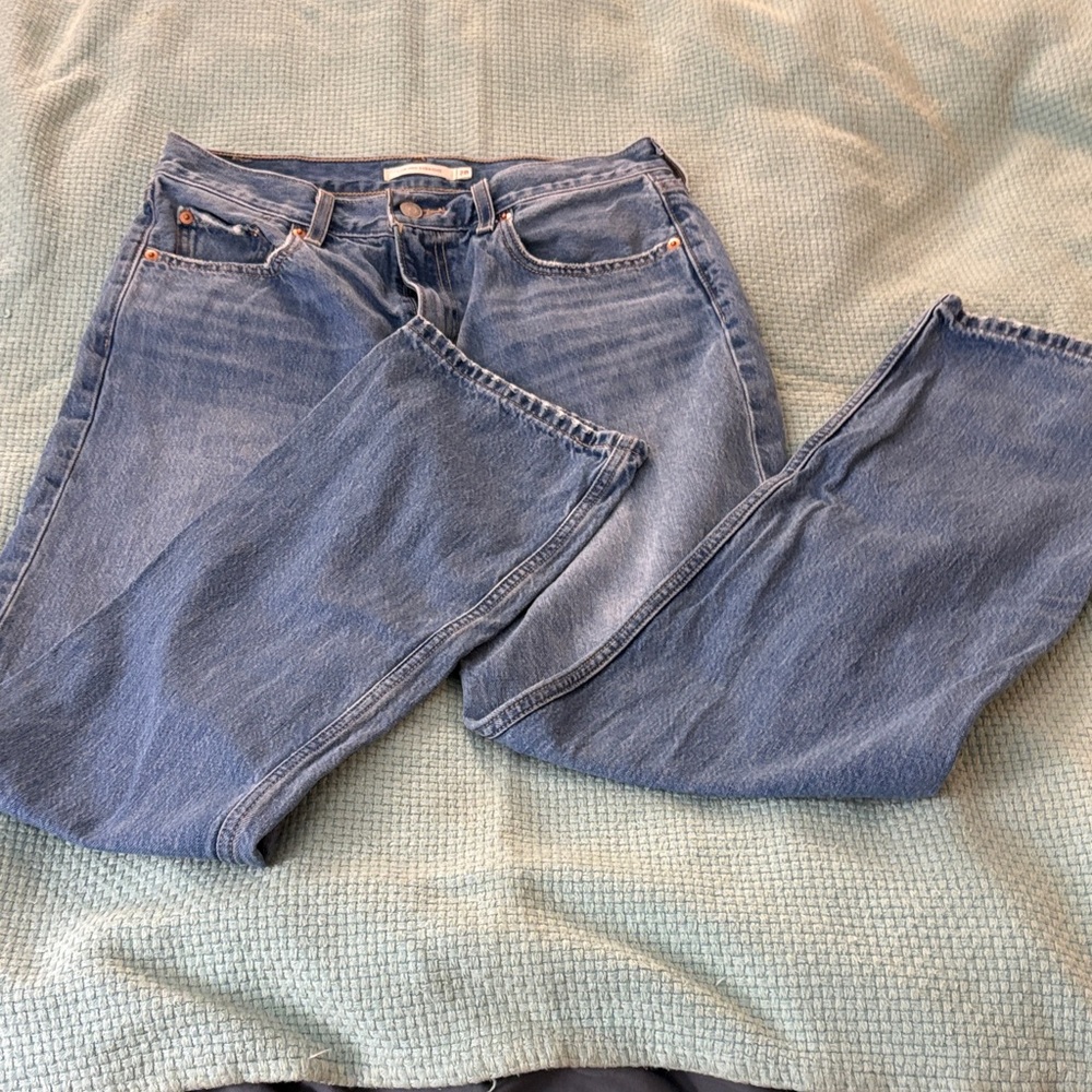 Levi's Blue Low Pro Straight Jeans